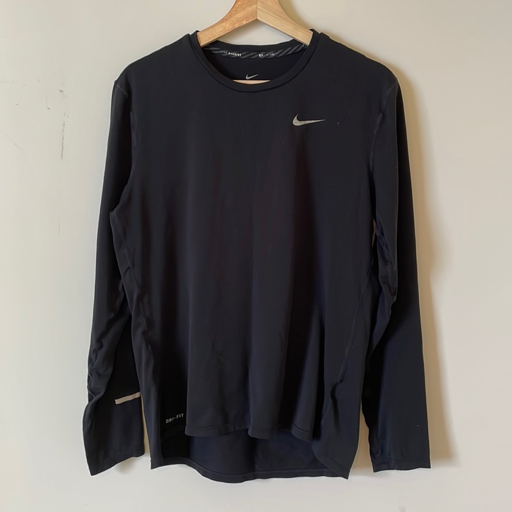 Nike Running Sz Medium Women’s Black Long Sleeve Shirt